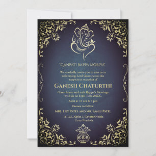Ganesh Chaturthi Puja Invitation