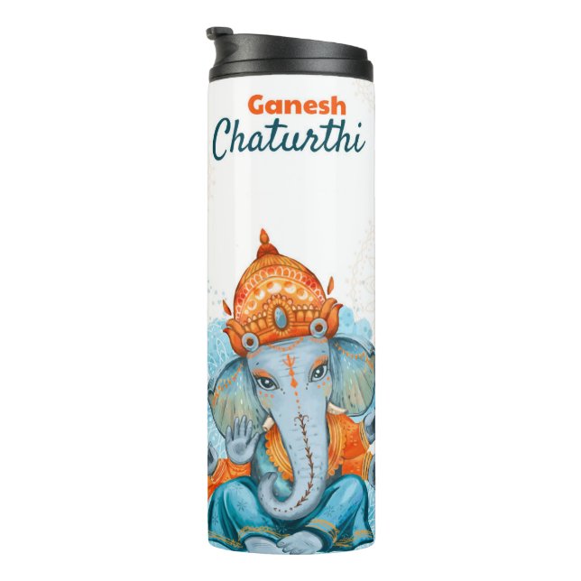 Ganesh Chaturthi Thermal Tumbler (Rotated Right)