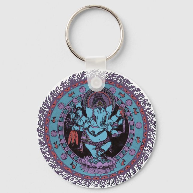 Ganesh Dancer Keychain (Front)