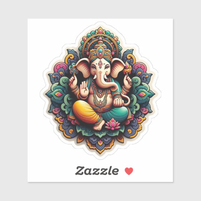 Ganesh / Ganesha / Ganpati sticker decal (Sheet)