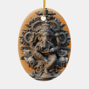 GANESH GLORY CERAMIC ORNAMENT