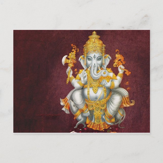 GANESH GLORY POSTCARD (Front)