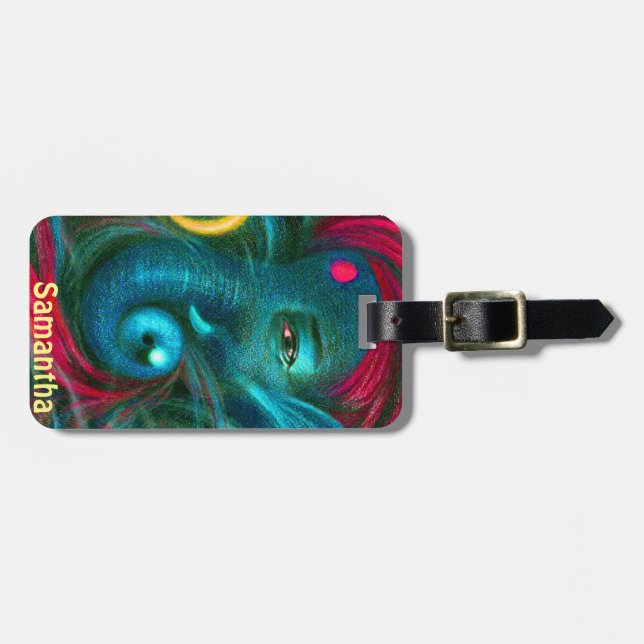 ganesh god  india hindus luggage tag (Front Horizontal)