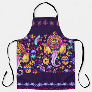 Ganesh Hindu God: Festive Seamless Apron