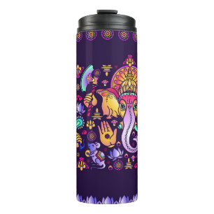 Ganesh Hindu God: Festive Seamless Thermal Tumbler