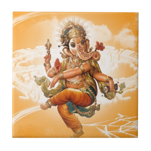 GANESH HINDU GOD TILE (Front)