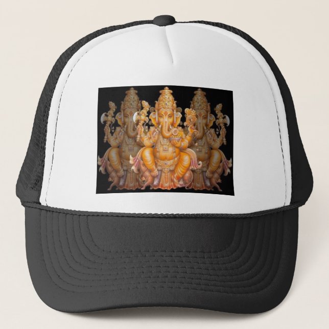 GANESH HINDU GOD TRUCKER HAT (Front)