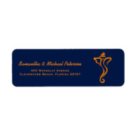 Ganesh Hindu Indian Wedding Custom Address Labels