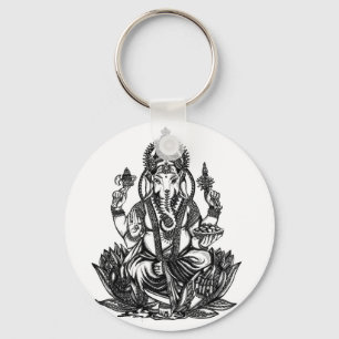 Ganesh Illustration Keychain