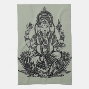 Ganesh Illustration Kitchen Towel
