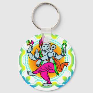 Ganesh in Rainbow colourful design Keychain