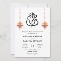 Ganesh Indian God Elegant Wedding