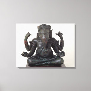 Ganesh, late 12th-early 13th century, Angkor Canvas Print