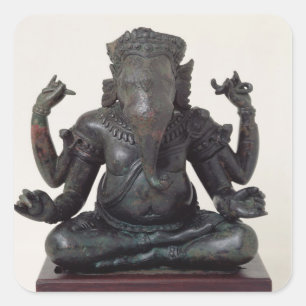 Ganesh, late 12th-early 13th century, Angkor Square Sticker