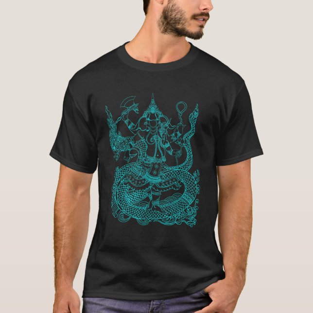 Ganesh Ohm Yoga Third Eye Isha Hindu Linga 6 T-Shirt (Front)