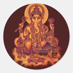 Ganesh - Remover of Obstacles Classic Round Sticker