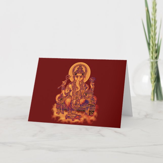 Ganesh - Remover of Obstacles greeting card (Front)