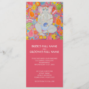 Ganesh rose Faire-part de mariage