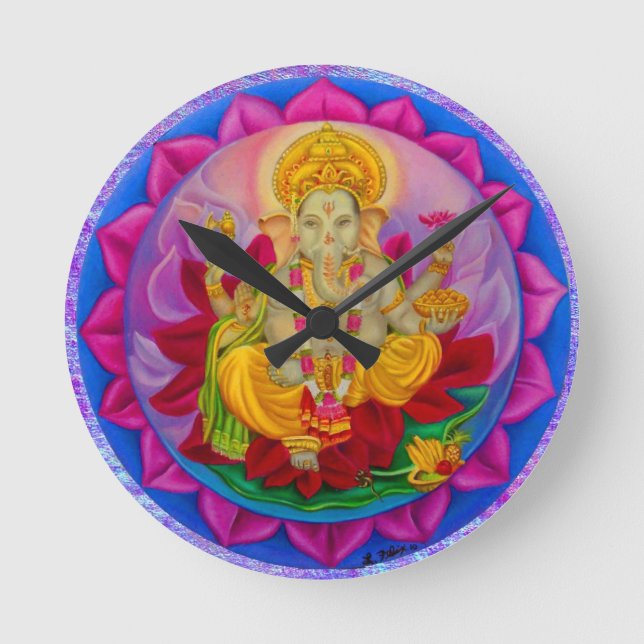Ganesh Round Clock (Front)