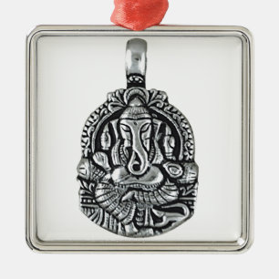 GANESH SILVER PENDANT METAL ORNAMENT
