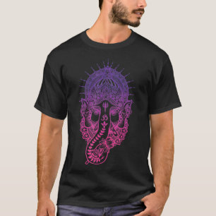 Ganesh Symbol Yoga Hindu Elephant Men Women Medita T-Shirt