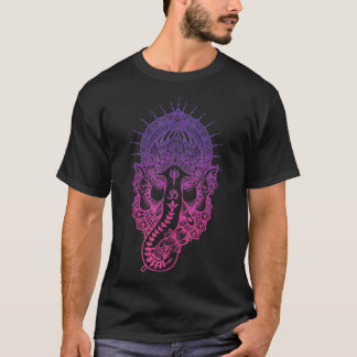 Ganesh Symbol Yoga Hindu Elephant Men Women Medita T-Shirt
