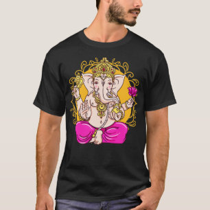 Ganesh Symbol Yoga Hindu God Ganesha Men Women Med T-Shirt