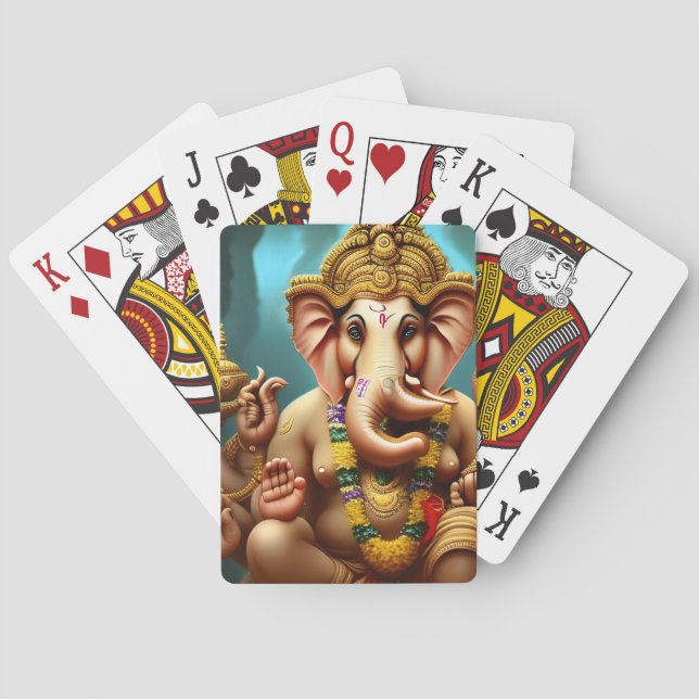 Ganesh Takes a Selfie Playing Cards (Back)