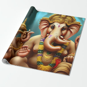 Ganesh Takes a Selfie Wrapping Paper