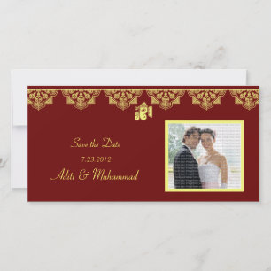 Ganesh Wedding Save the Date Cartes photos