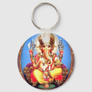 Ganesha (गणेश) Indian Elephant Keychain