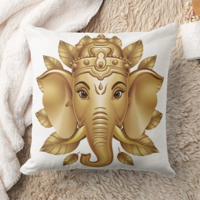 Ganesha 3 20x20 throw pillow (Blanket)