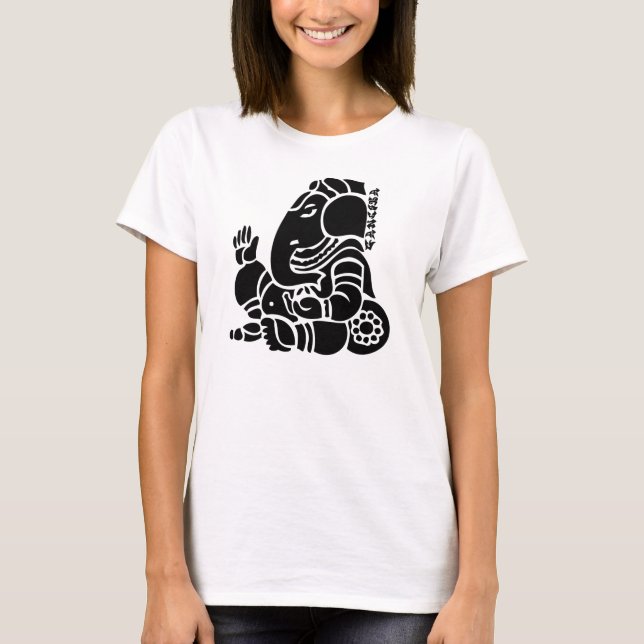 ganesha blk 2 T-Shirt (Front)