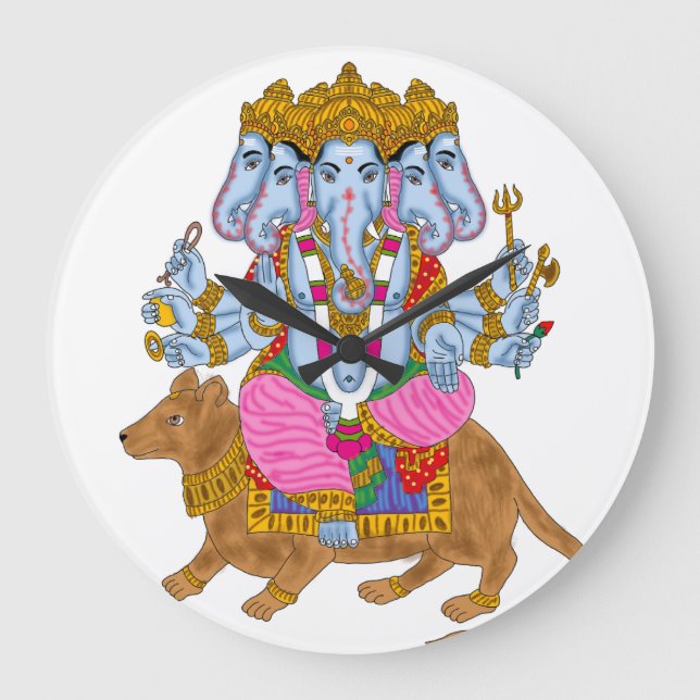 Ganesha Clock & Wall Art for Home Use (Front)