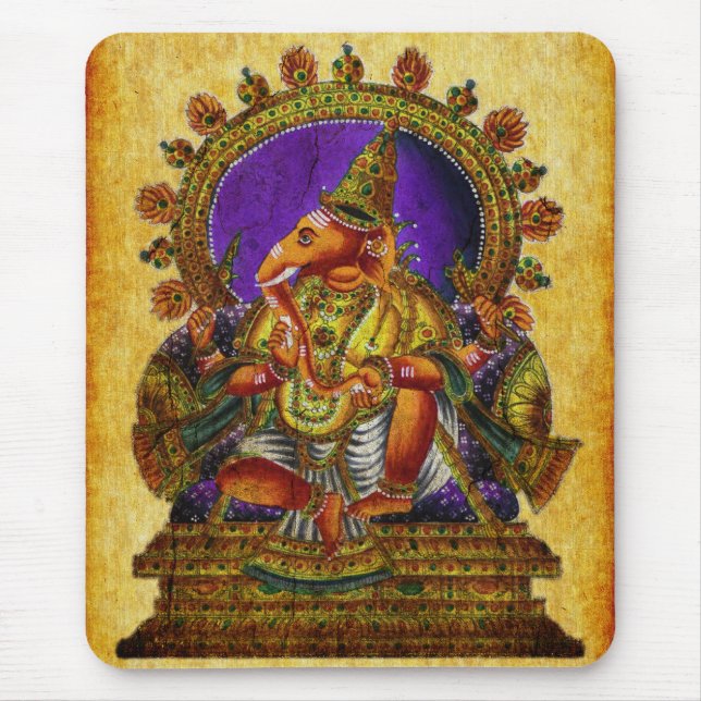 Ganesha Deva antique Mouse Pad (Front)
