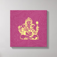 Ganesha divinité hindoue toile art mural