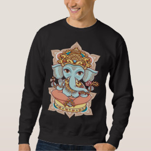 Ganesha Elephant Headed Hindu God Of Success Wisdo Sweatshirt