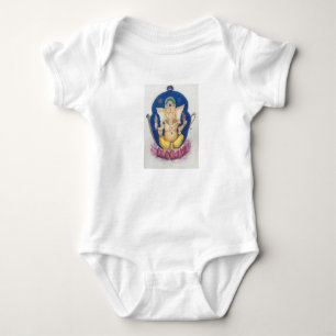 Ganesha Elephant Maureen Girard Teapot Zen Baby Bodysuit