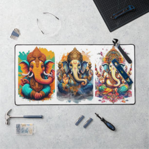 Ganesha, ganesh, ganapati remover of obstacles #1 desk mat