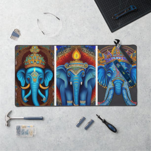 Ganesha, ganesh, ganapati remover of obstacles #3 desk mat