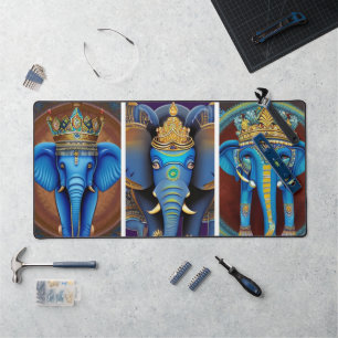 Ganesha, ganesh, ganapati remover of obstacles #4 desk mat