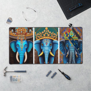 Ganesha, ganesh, ganapati remover of obstacles #5 desk mat