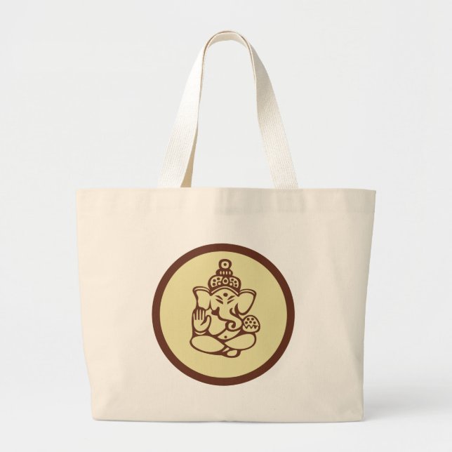 Ganesha Gift Large Tote Bag (Front)