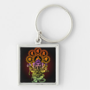 Ganesha Guitar 01 Keychain