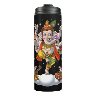 Ganesha Hinduism Elephant God Thermal Tumbler