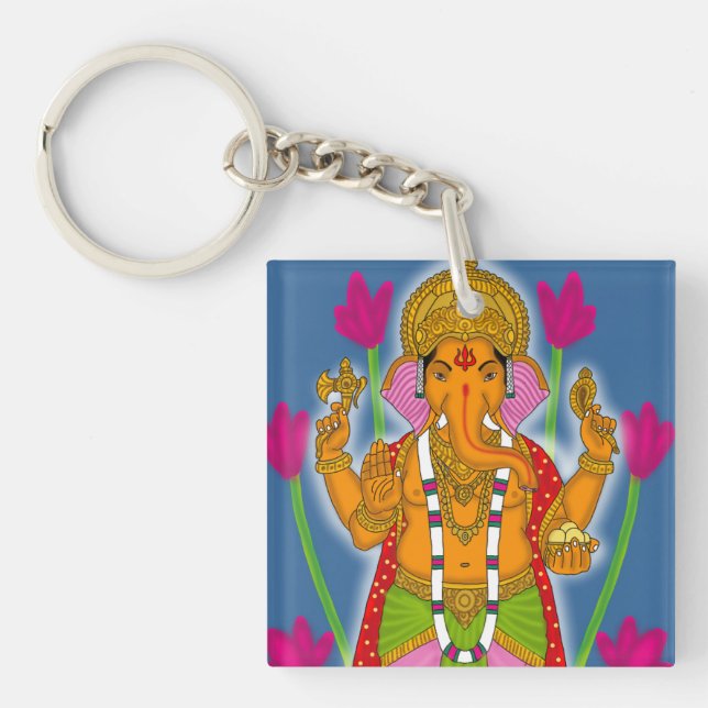 Ganesha Keychain & Devotional Keyring (Devant)