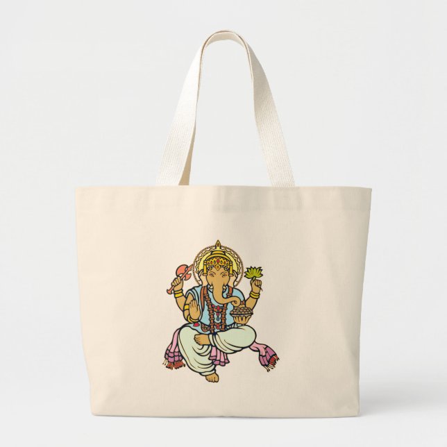 Ganesha Large Tote Bag (Front)