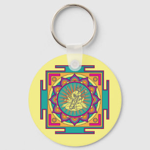 Ganesha Mandala Keychain