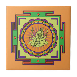 Ganesha Mandala Tile