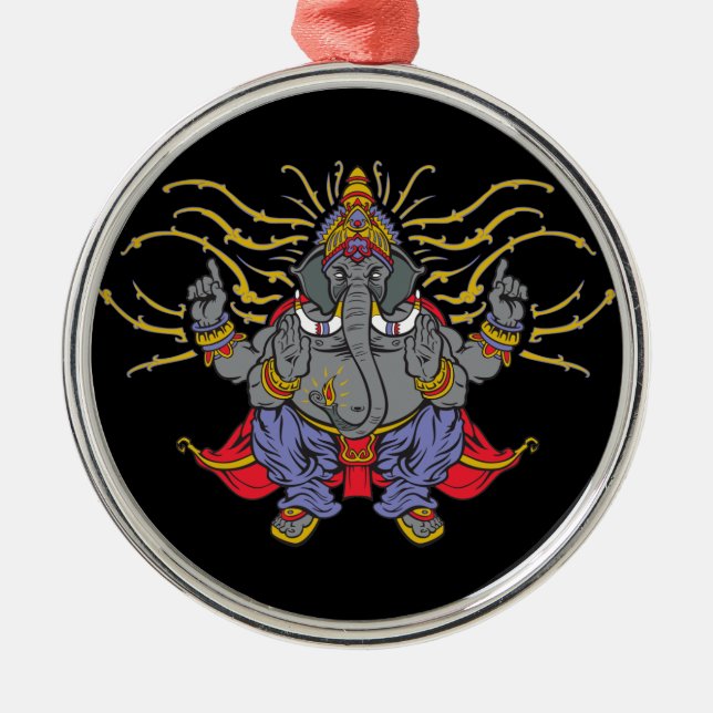 Ganesha Metal Ornament (Front)
